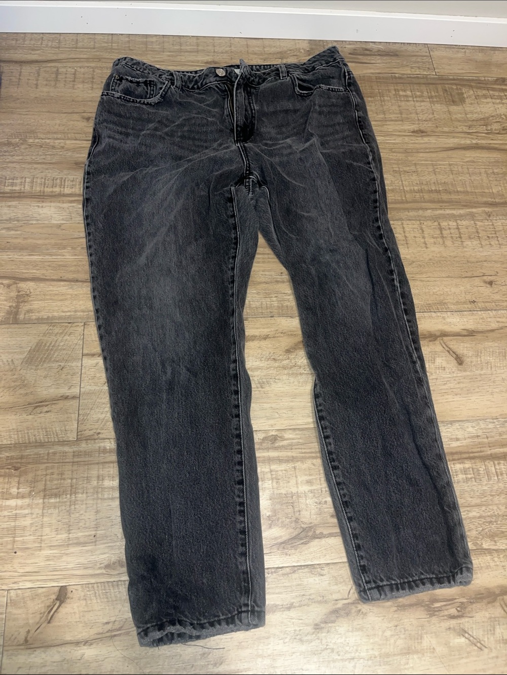 Garage Mom Black Washed Jeans